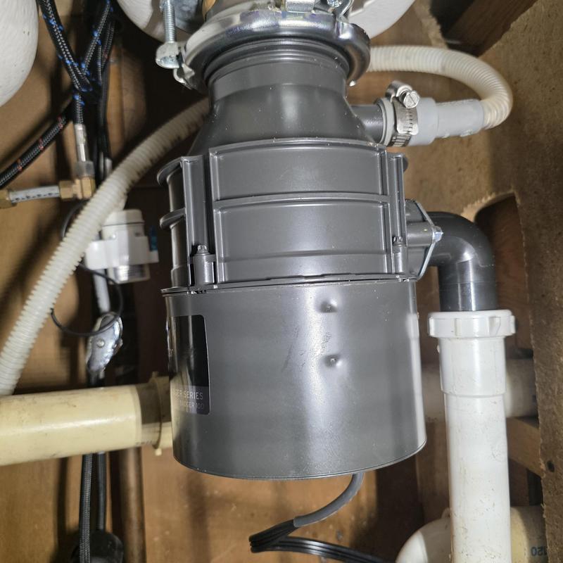 Badger 100 garbage disposal under kitchen sink Badger 100 garbage disposal under kitchen sink