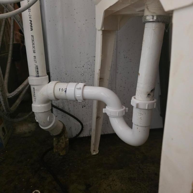 Laundry drain pipe replacement and main cabled installation Laundry drain pipe replacement and main cabled installation