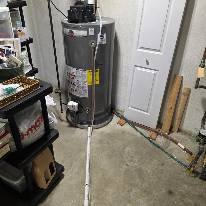 50-gallon power vent water heater installation in basement 50-gallon power vent water heater installation in basement