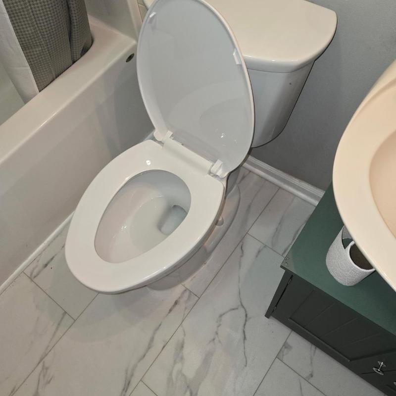 Toilet installation in residential bathroom Waterford Twp Toilet installation in residential bathroom Waterford Twp