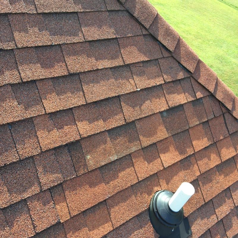 Roof shingles with new vent pipe collar installation Roof shingles with new vent pipe collar installation
