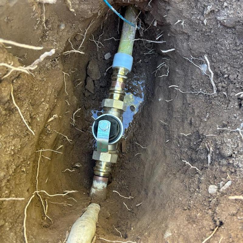 Zurn Wilkins 1-inch PRV valve installation in ground