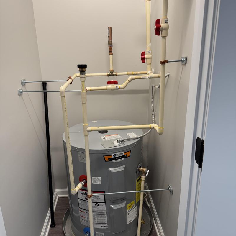 Electric State Proline water heater with piping Electric State Proline water heater with piping
