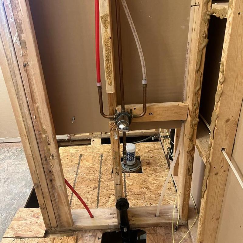 Moen shower valve and pipe framing installation