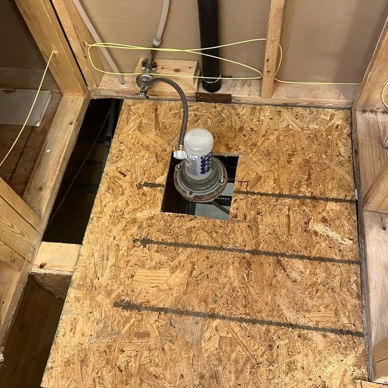 Toilet drain line repair with flange and supply line
