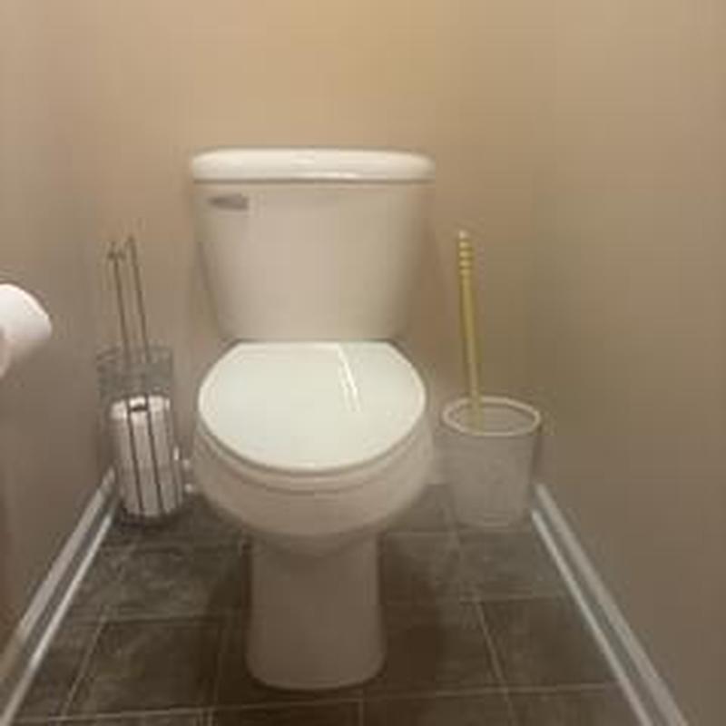 Mansfield ADA toilet installation in residential bathroom