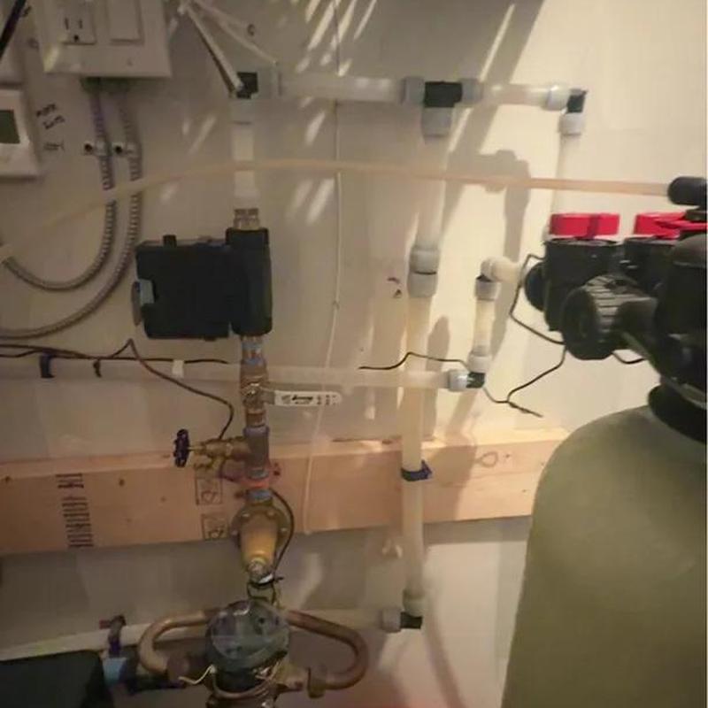 Moen Smart Flo water shutoff installation with pipes