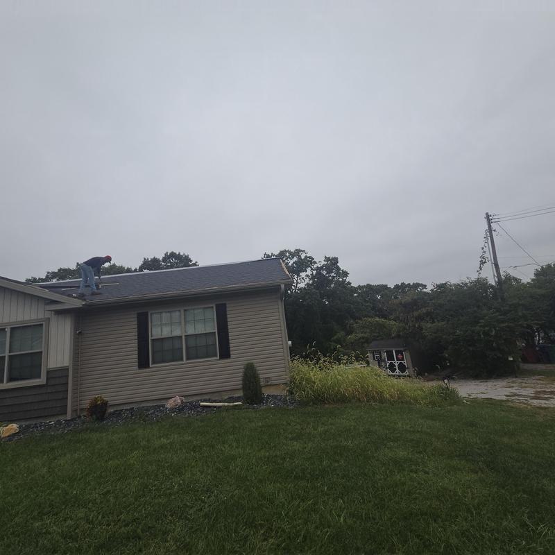 Standing seam metal roof install on residential home