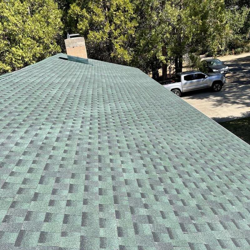 GAF asphalt shingle roof installation on cabin cabin GAF asphalt shingle roof installation on cabin cabin
