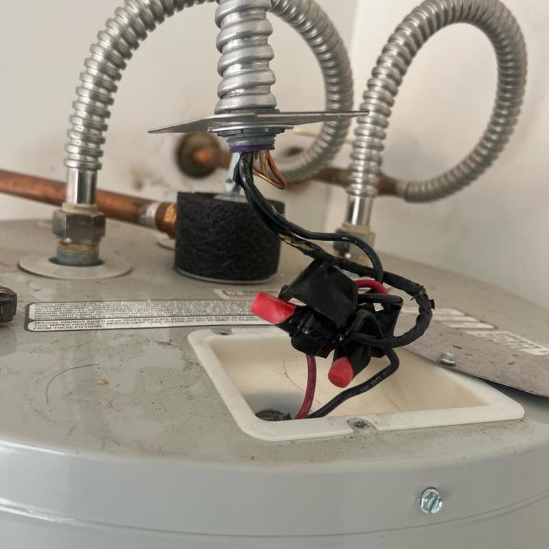 Bradford White water heater wiring with flex lines
