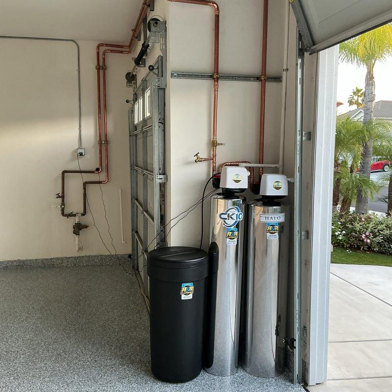 CK10 water softener and Halo salt system installation
