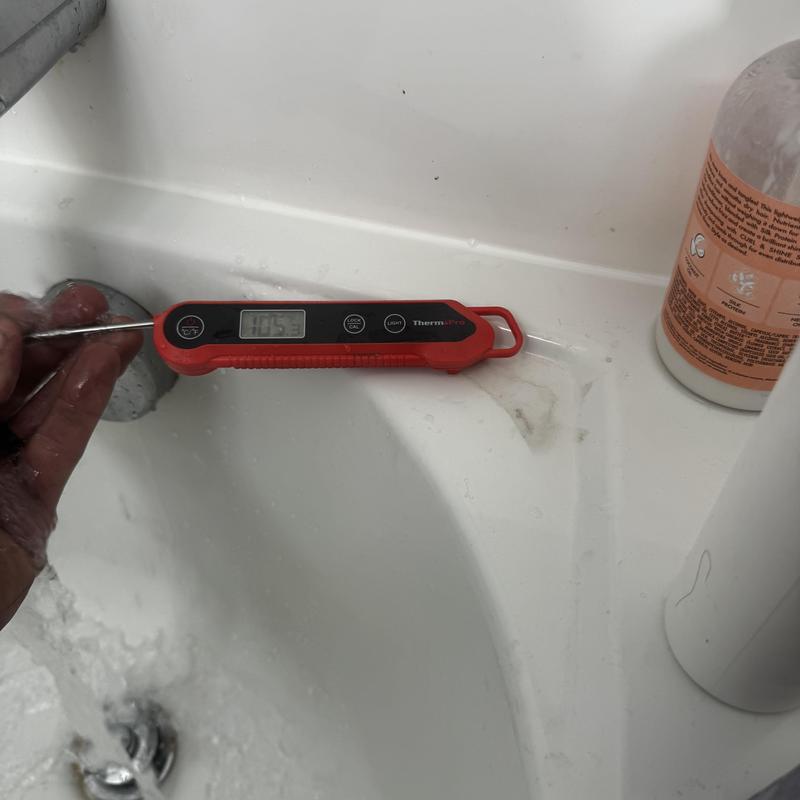 Moen faucet water temperature testing with thermometer Moen faucet water temperature testing with thermometer
