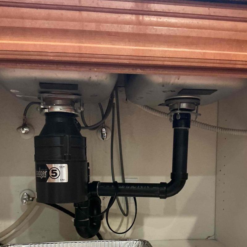Badger 5 garbage disposal installation under sink