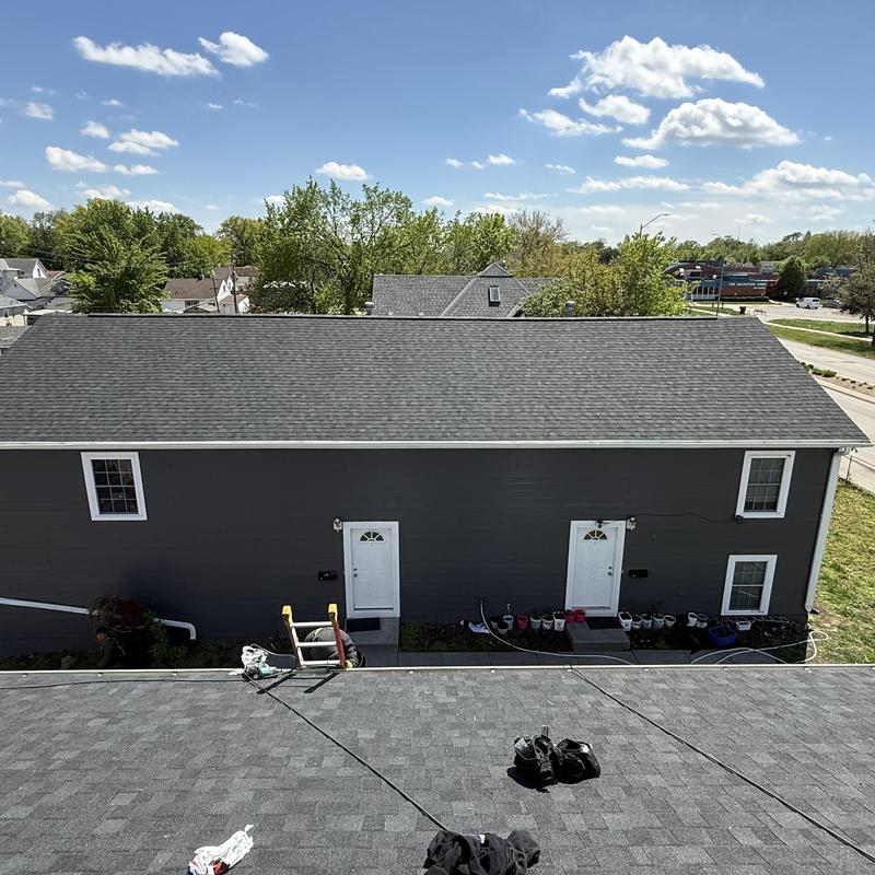 Tamko Titan XT shingles on residential roof Tamko Titan XT shingles on residential roof