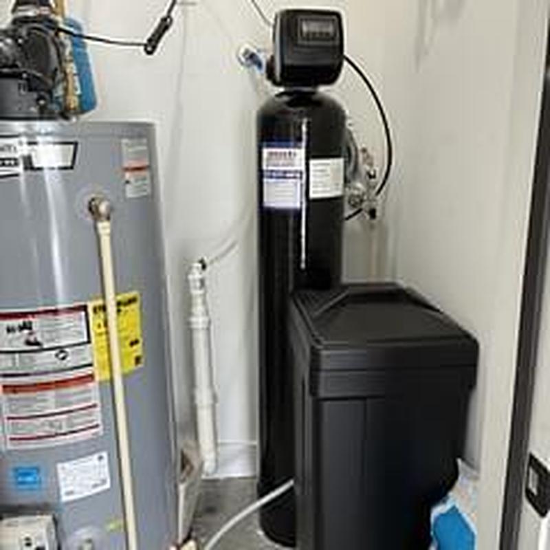 1.5 Cube Unit Water Softener and Water Heater Installation