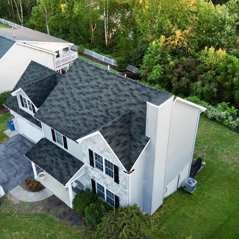 Atlas Pinnacle Pristine shingle roof on residential home Atlas Pinnacle Pristine shingle roof on residential home