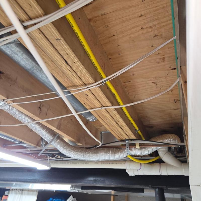 Gas line and meter service valve replacement overhead Gas line and meter service valve replacement overhead