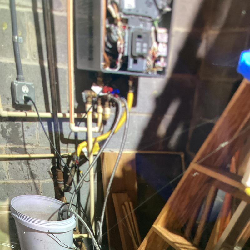 Rinnai tankless water heater descale in basement Rinnai tankless water heater descale in basement