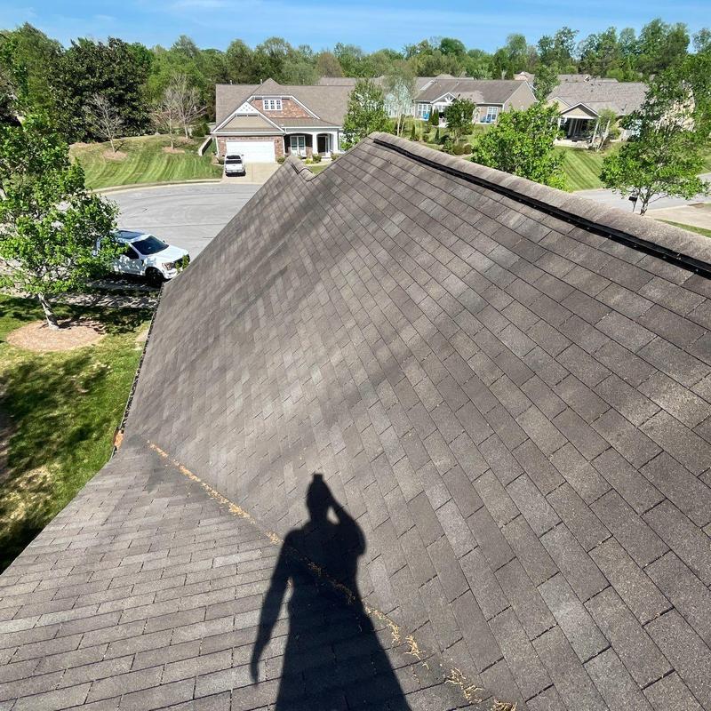 Asphalt shingle roof inspection for hail damage