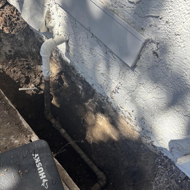 Gas line replacement beside house foundation trench Gas line replacement beside house foundation trench
