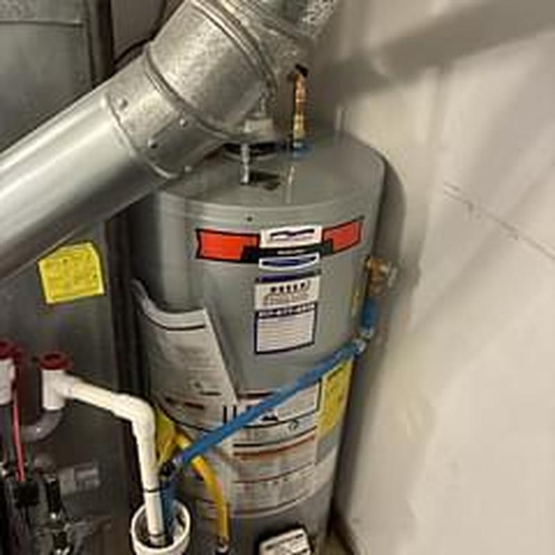 40 gallon natural gas water heater with vent pipe