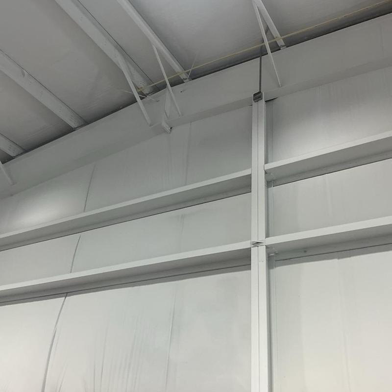 Compressed air system pipe installation in commercial building Compressed air system pipe installation in commercial building