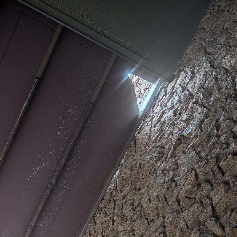 Velux commercial skylight with roof water damage