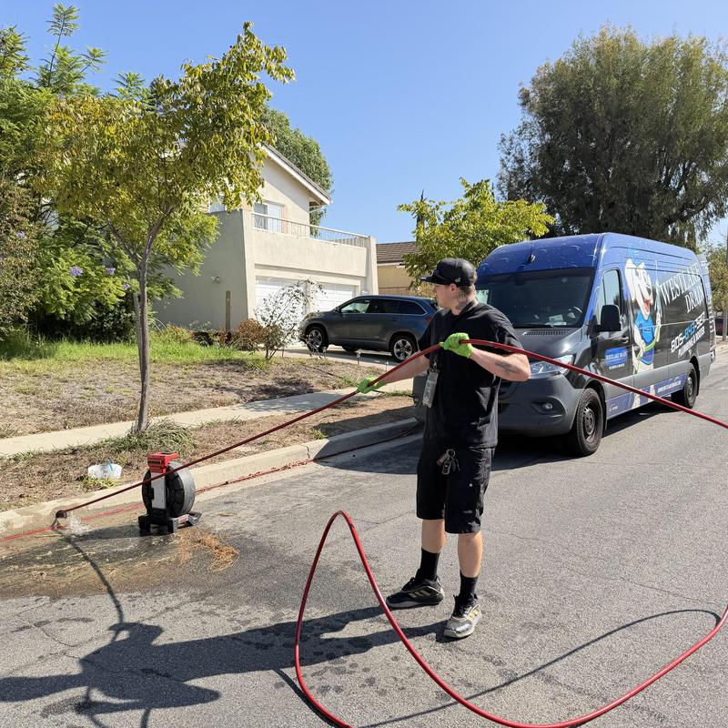 Storm drain hydro jetting with root removal and camera inspection Storm drain hydro jetting with root removal and camera inspection