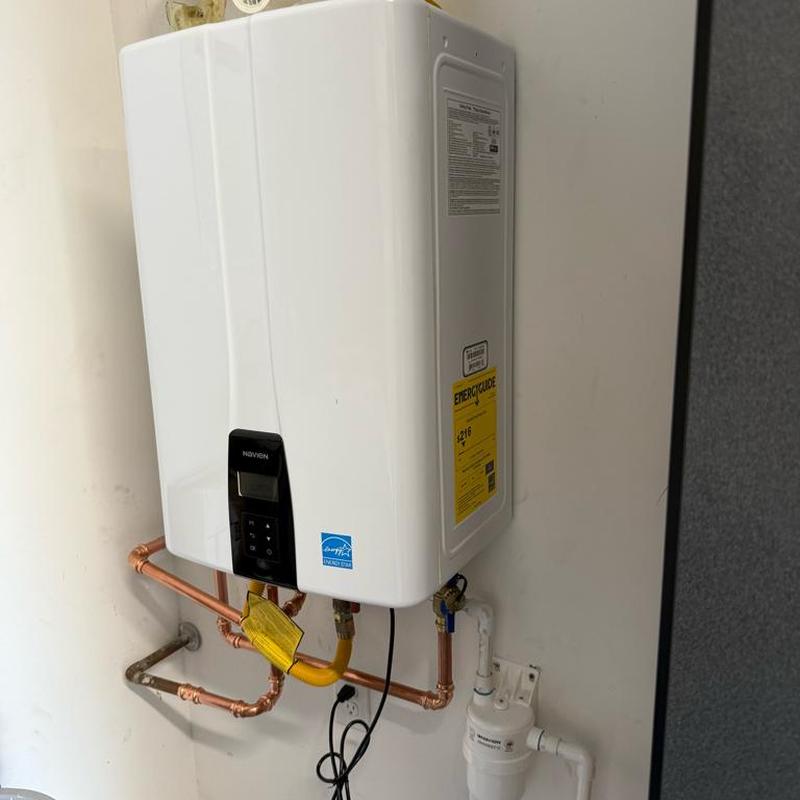 Navien 240A tankless water heater with new venting