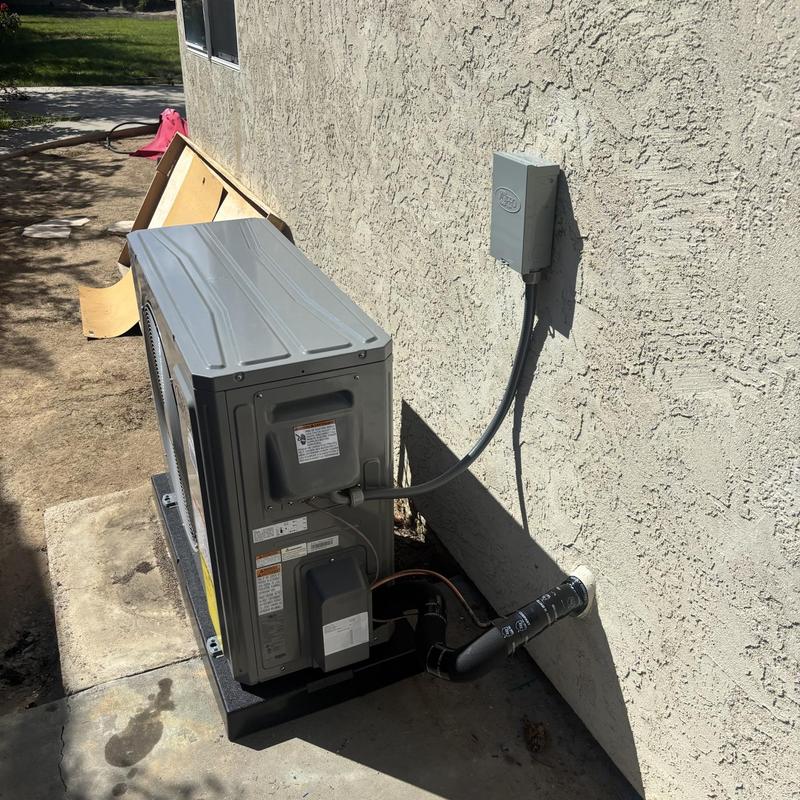 AC Pro X-Series condenser unit installation outdoors AC Pro X-Series condenser unit installation outdoors