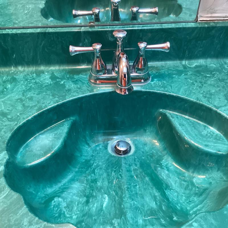 Double vanity Delta faucet with rebuilt cartridges and springs Double vanity Delta faucet with rebuilt cartridges and springs
