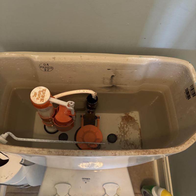 Toilet tank fill valve and flapper replacement inside tank Toilet tank fill valve and flapper replacement inside tank