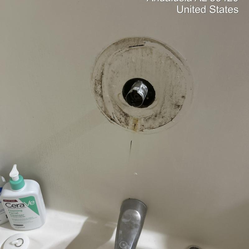 Bathroom faucet stem replacement with visible corrosion Bathroom faucet stem replacement with visible corrosion