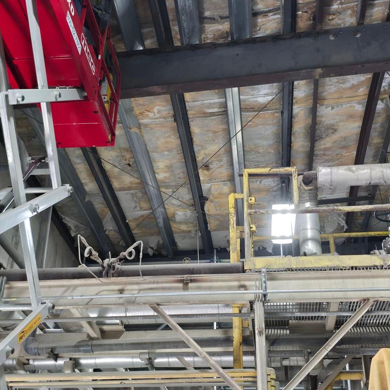 Industrial roof insulation and piping system inspection Industrial roof insulation and piping system inspection