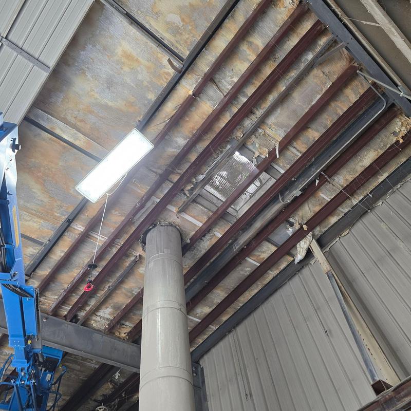 Roof ceiling beams and insulation damage inspection Roof ceiling beams and insulation damage inspection