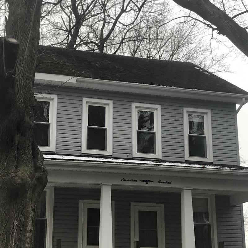 Gutter system inspection with partial gutters on second story Gutter system inspection with partial gutters on second story