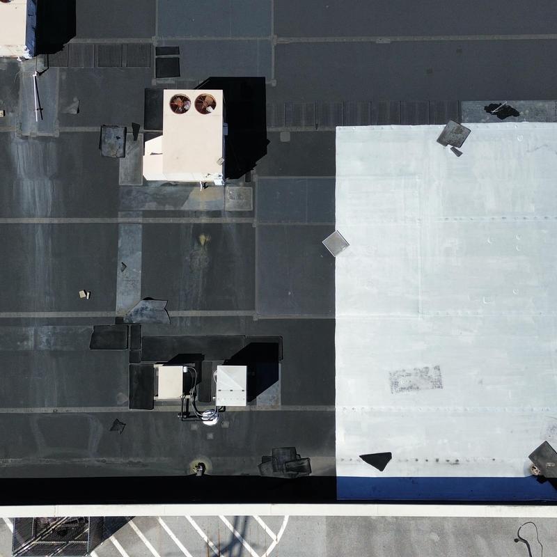 EPDM commercial roof with puncture repairs needed EPDM commercial roof with puncture repairs needed