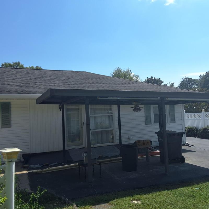 Asphalt shingle roof inspection on residential home