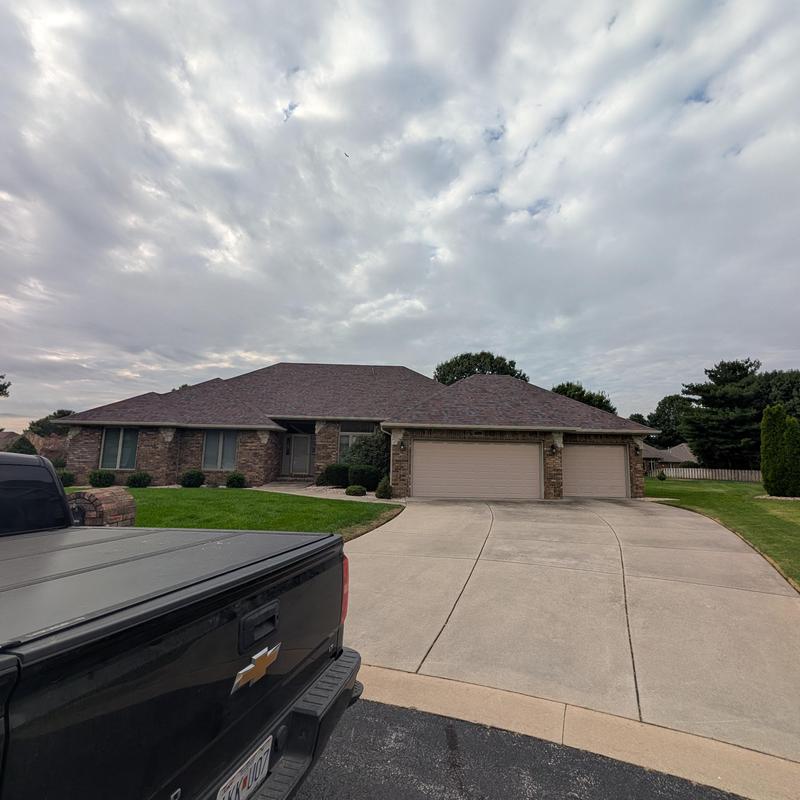 Roof with Owens Corning shingles after hail damage restoration