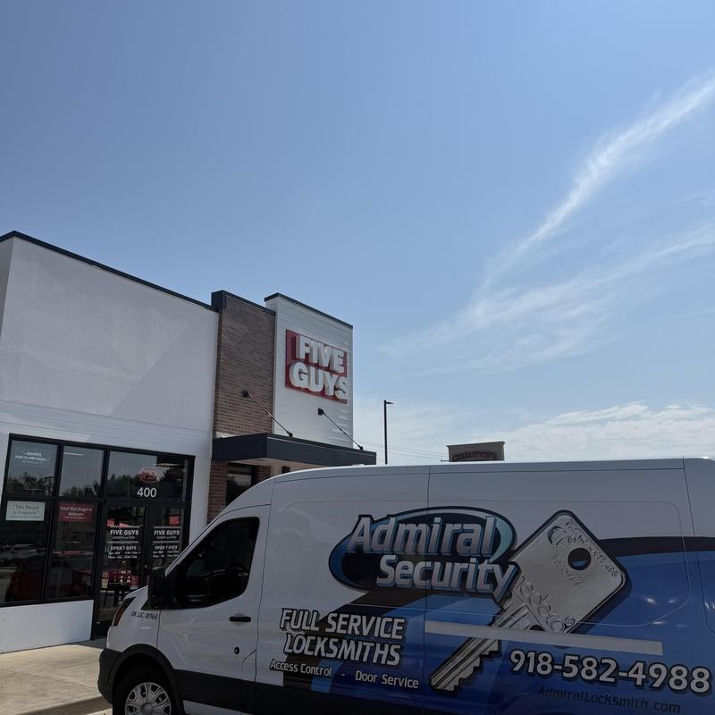 IC lock cores installation at Five Guys Tulsa