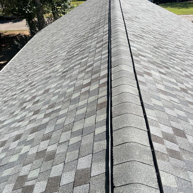 GAF Timberline HDZ shingle roof with ridge cap installation GAF Timberline HDZ shingle roof with ridge cap installation
