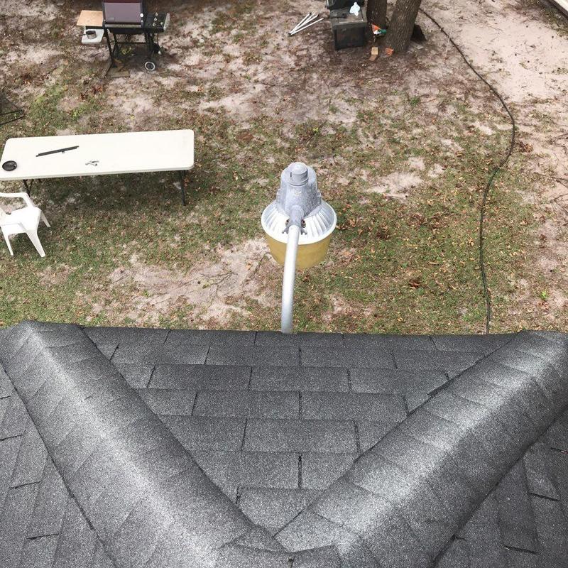 Asphalt shingle roof and vent pipe flashing inspection