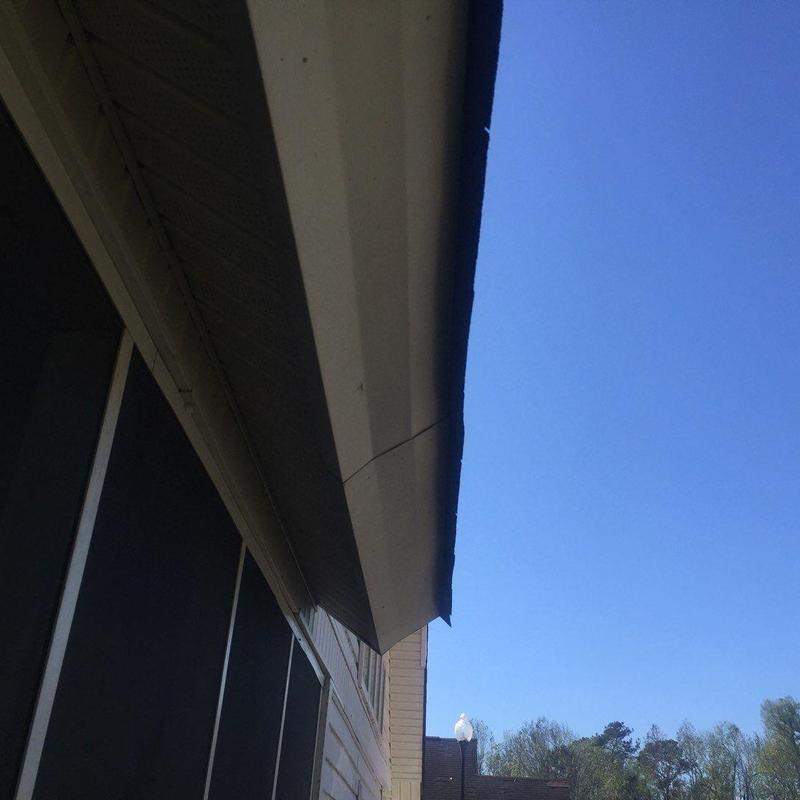 Eave fascia and soffit inspection under roofline