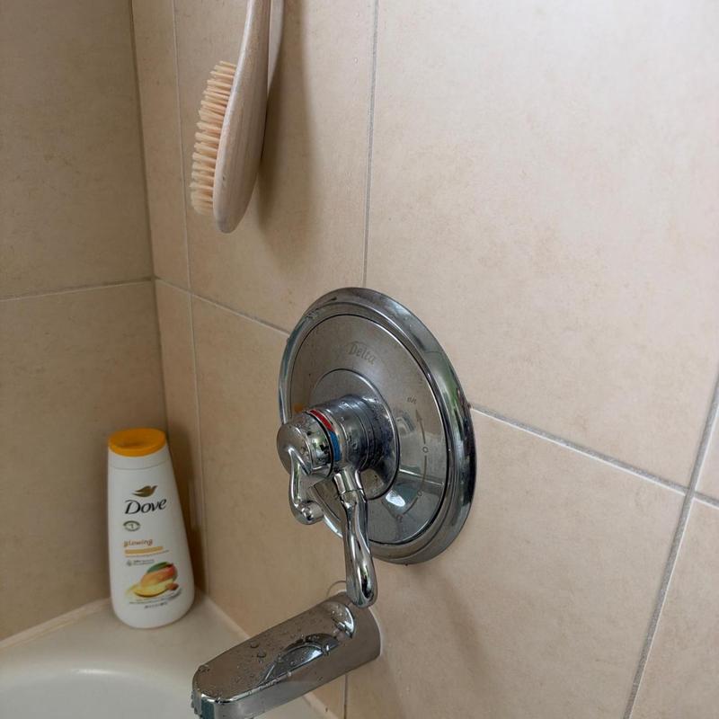 Shower faucet handle and spout with new installation