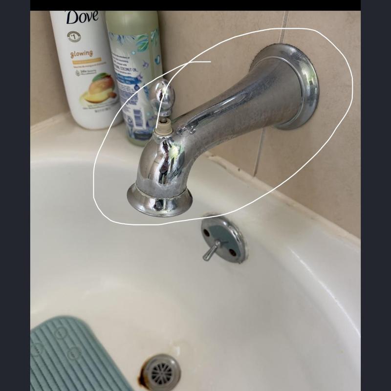 Bathtub spout with diverter replaced for flow issues