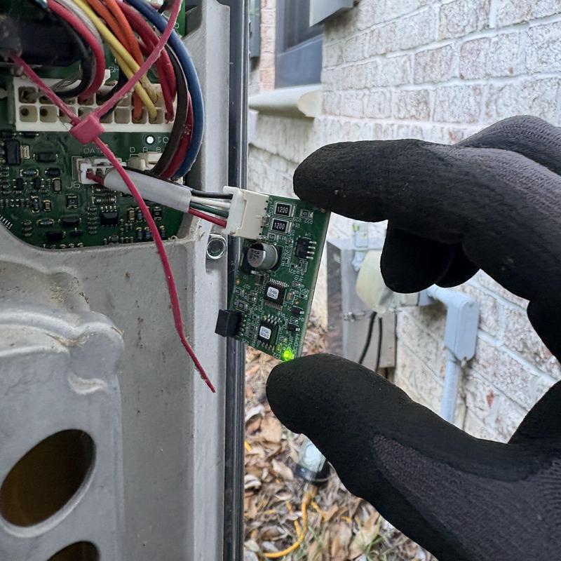 Control board software update on HVAC unit in Tallahassee