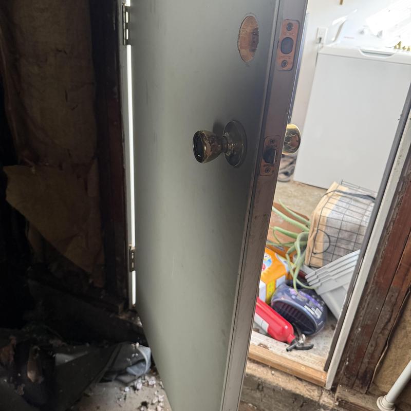 Door knob lock rekeying after tenant eviction