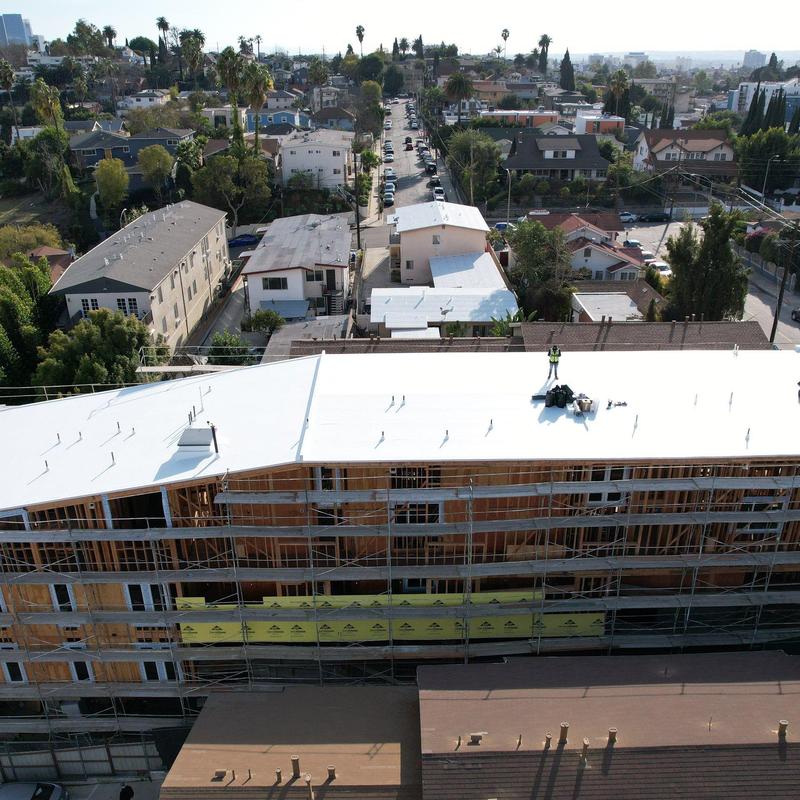 GAF EverGuard TPO 60-MIL membrane roof installation GAF EverGuard TPO 60-MIL membrane roof installation
