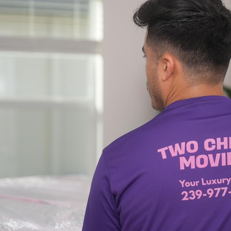 Furniture moving with floor and door protection