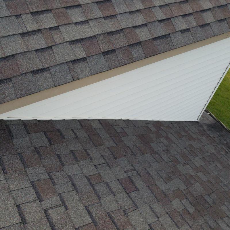 Asphalt shingle roof and siding flashing inspection